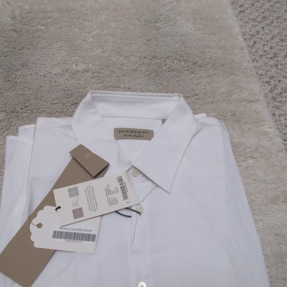 burberry white dress shirt